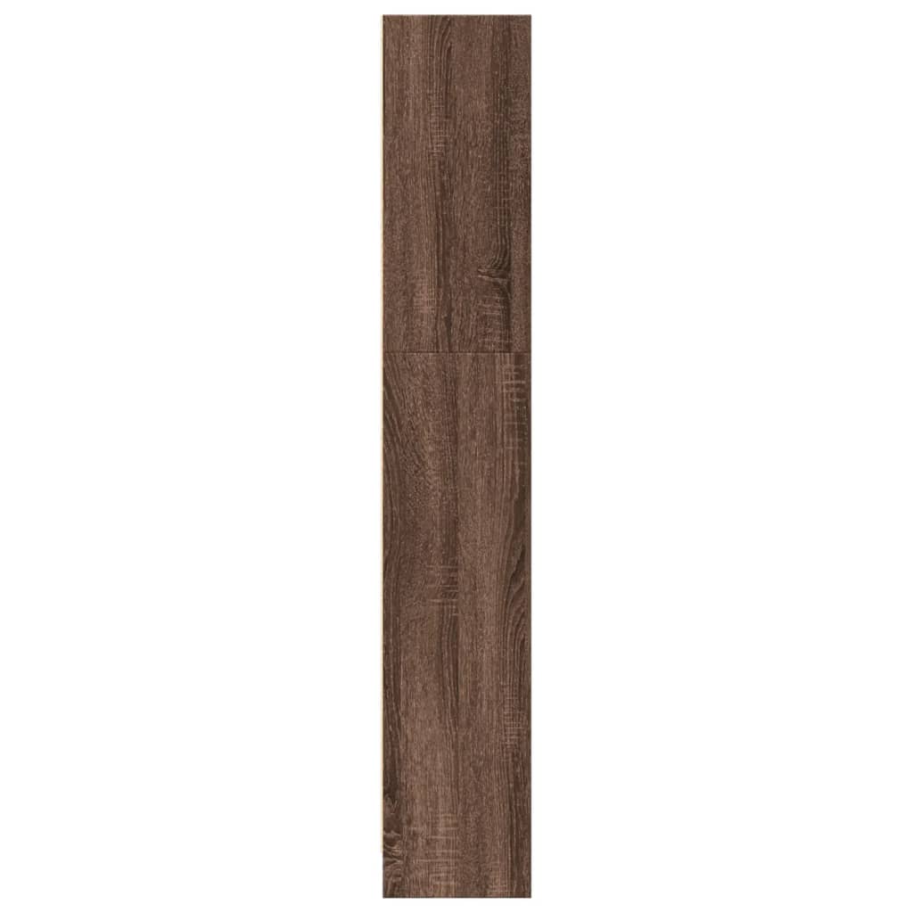 vidaXL Bookcase Brown Oak 80x24x143 cm Engineered Wood 6