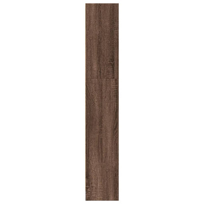 vidaXL Bookcase Brown Oak 80x24x143 cm Engineered Wood 6