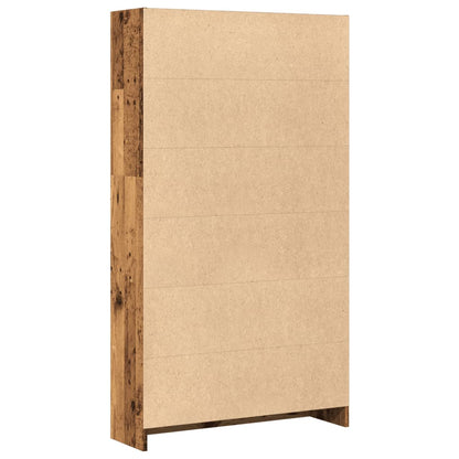 vidaXL Bookcase Old Wood 80x24x143 cm Engineered Wood 5