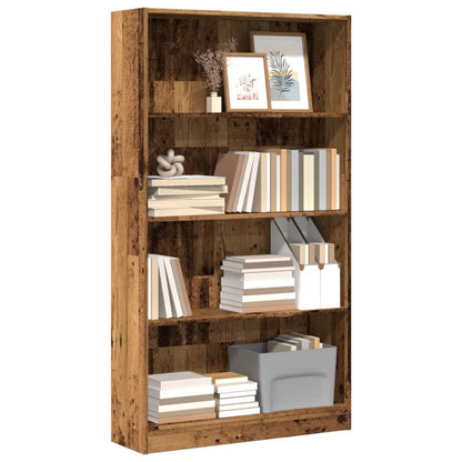 vidaXL Bookcase Old Wood 80x24x143 cm Engineered Wood 1