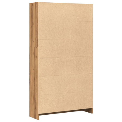 vidaXL Bookcase Artisian Oak 80x24x143 cm Engineered Wood 5