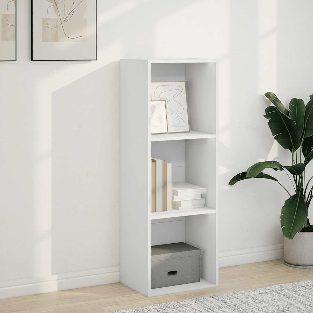 vidaXL Bookcase White 40x30x114 cm Engineered Wood 3