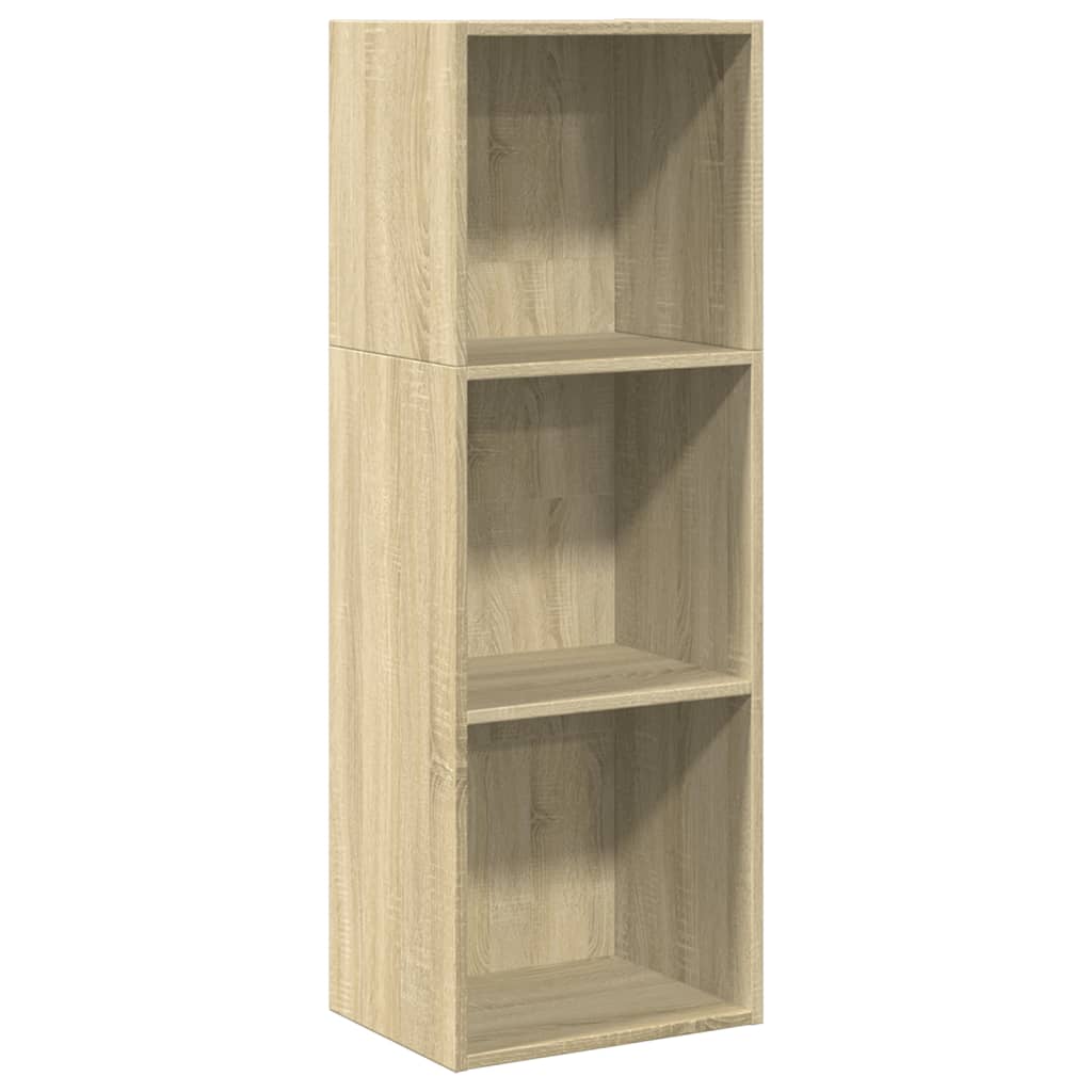 vidaXL Bookcase Sonoma Oak 40x30x114 cm Engineered Wood 2