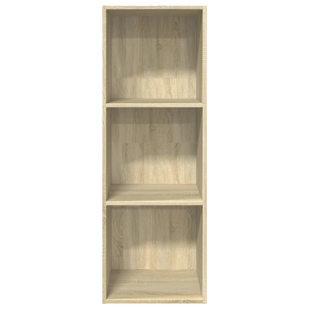 vidaXL Bookcase Sonoma Oak 40x30x114 cm Engineered Wood 4
