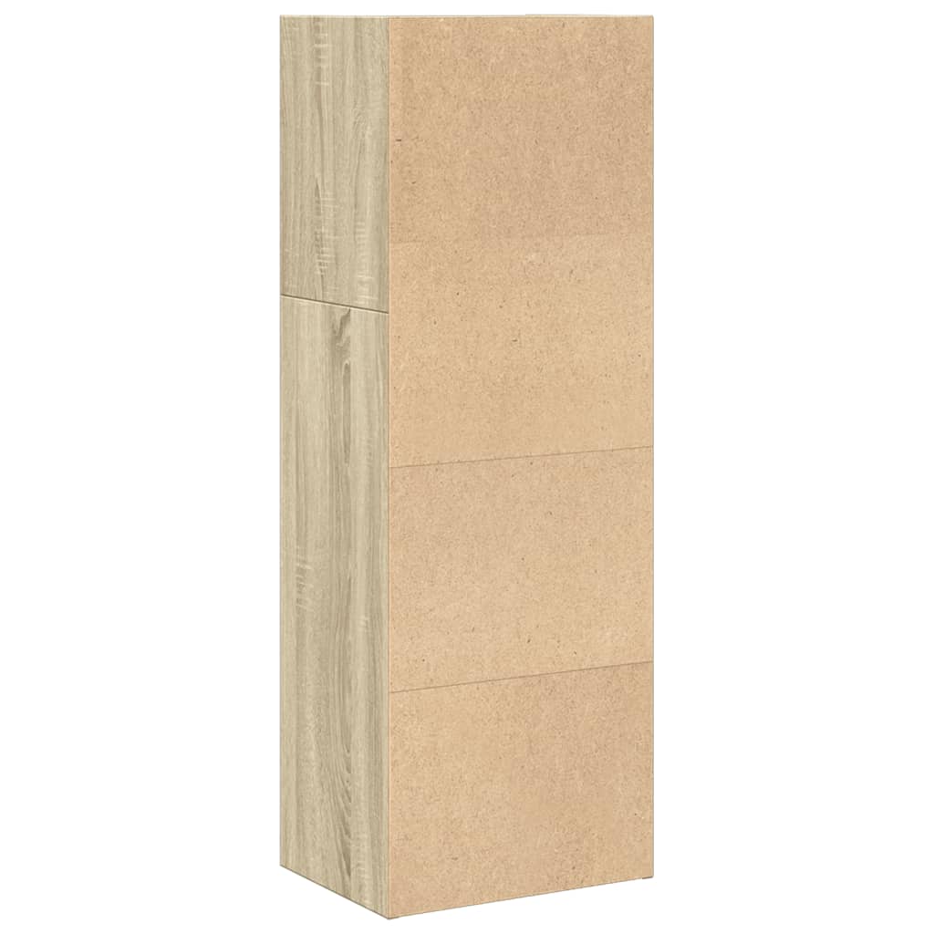 vidaXL Bookcase Sonoma Oak 40x30x114 cm Engineered Wood 5