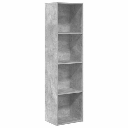 vidaXL Bookcase Concrete Grey 40x30x152 cm Engineered Wood 2