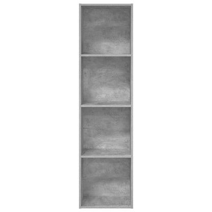 vidaXL Bookcase Concrete Grey 40x30x152 cm Engineered Wood 4