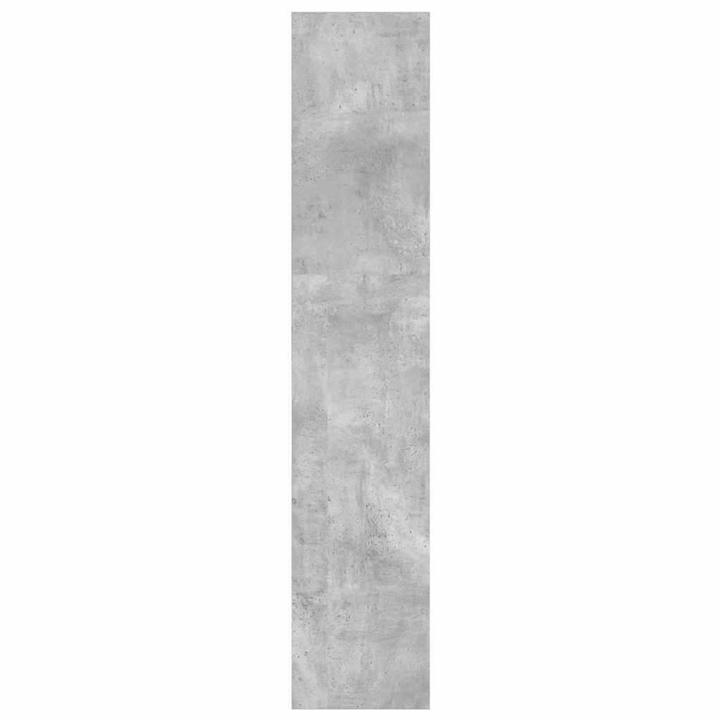 vidaXL Bookcase Concrete Grey 40x30x152 cm Engineered Wood 6