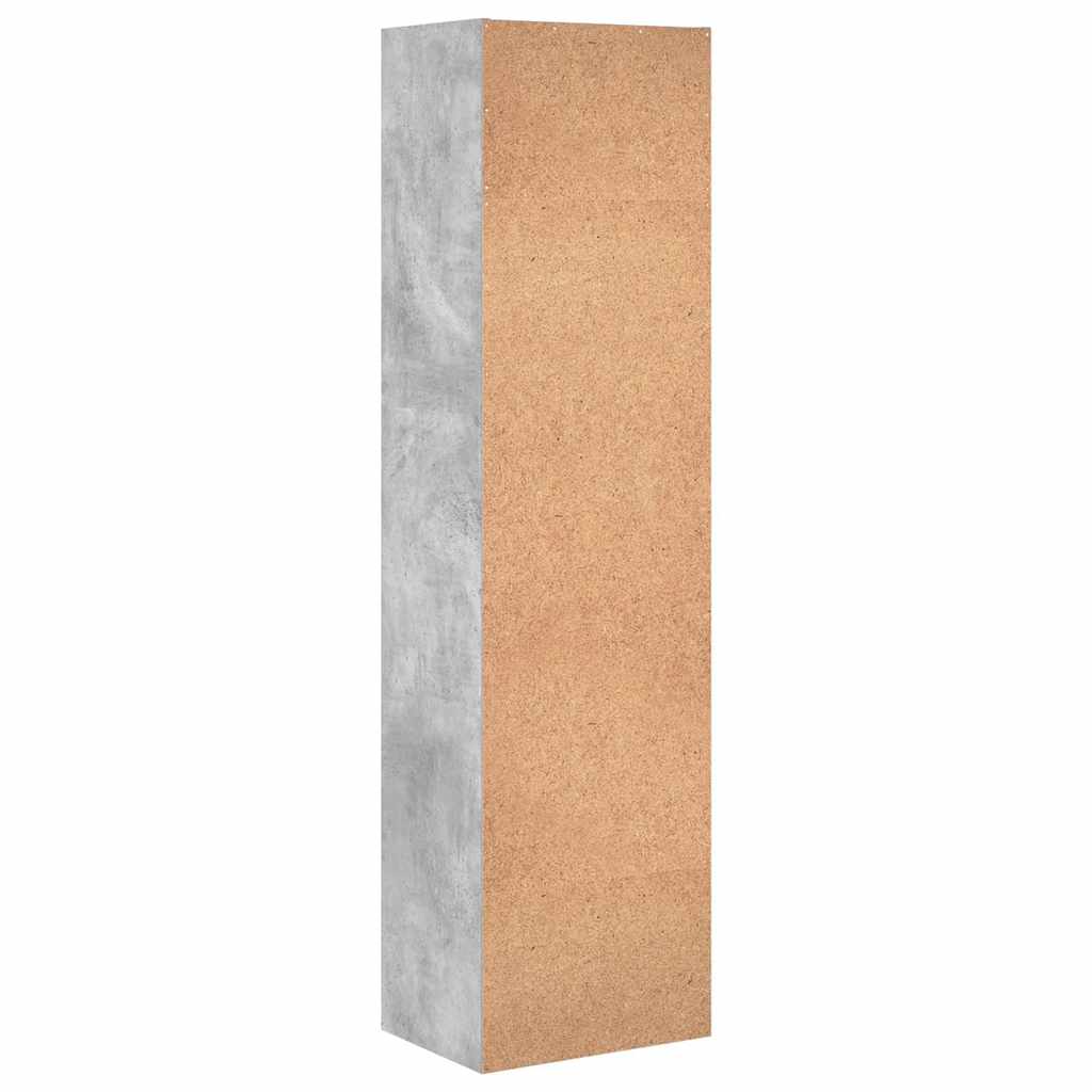 vidaXL Bookcase Concrete Grey 40x30x152 cm Engineered Wood 5