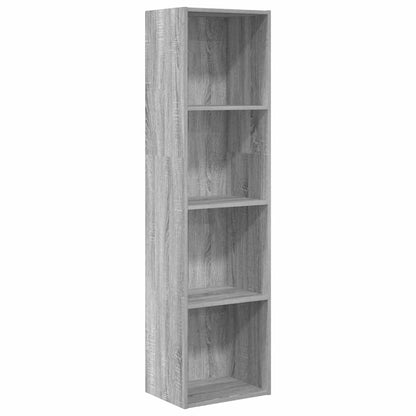 vidaXL Bookcase Grey Sonoma 40x30x152 cm Engineered Wood 2