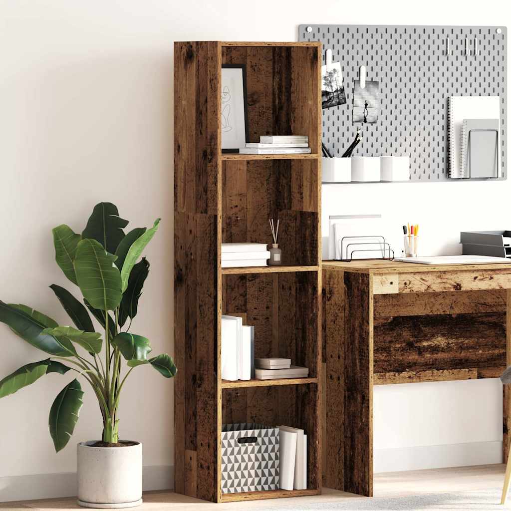 vidaXL Bookcase Old Wood 40x30x152 cm Engineered Wood 1