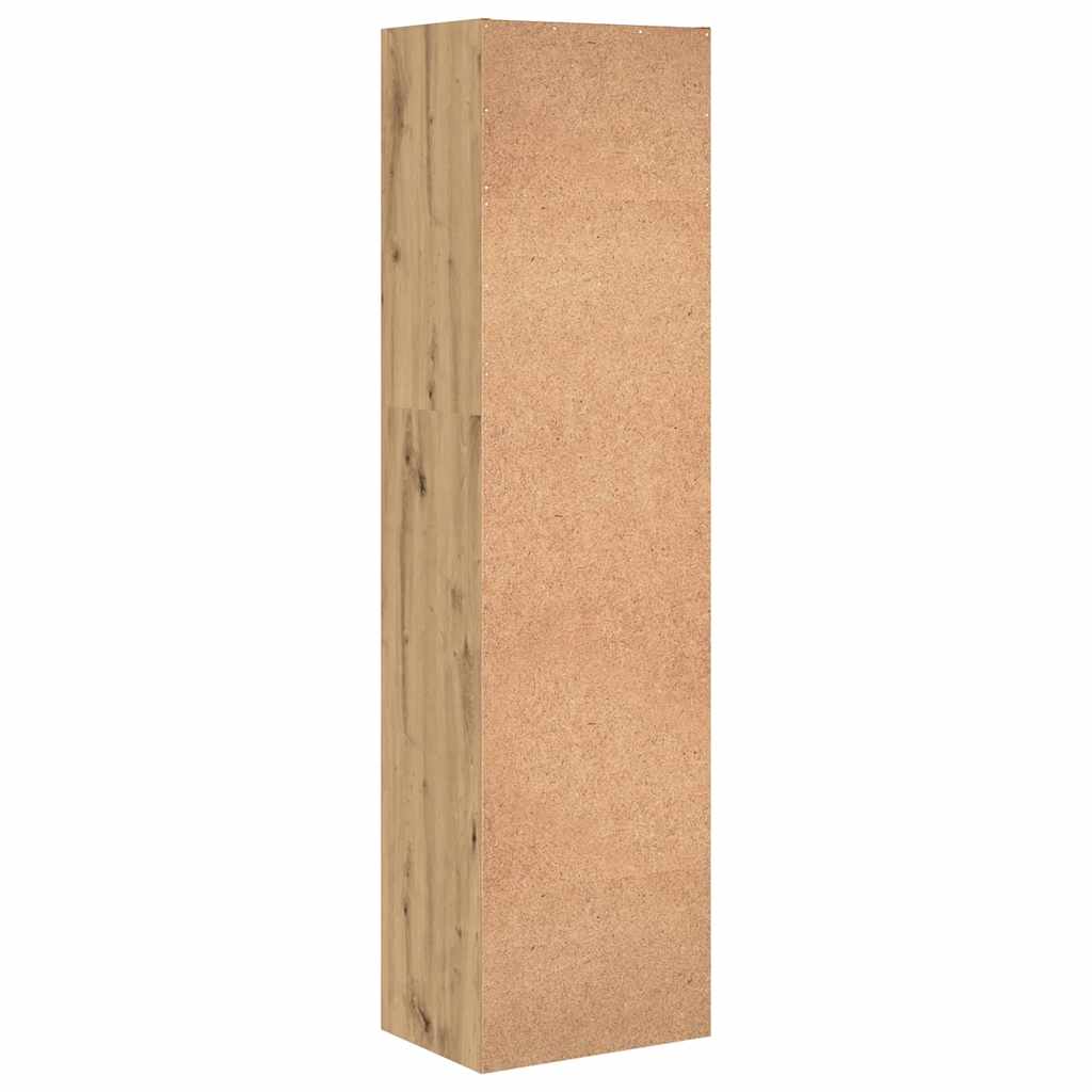 vidaXL Bookcase Artisian Oak 40x30x152 cm Engineered Wood 5