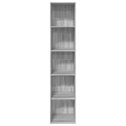 vidaXL Bookcase Grey Sonoma 40x30x189 cm Engineered Wood 4