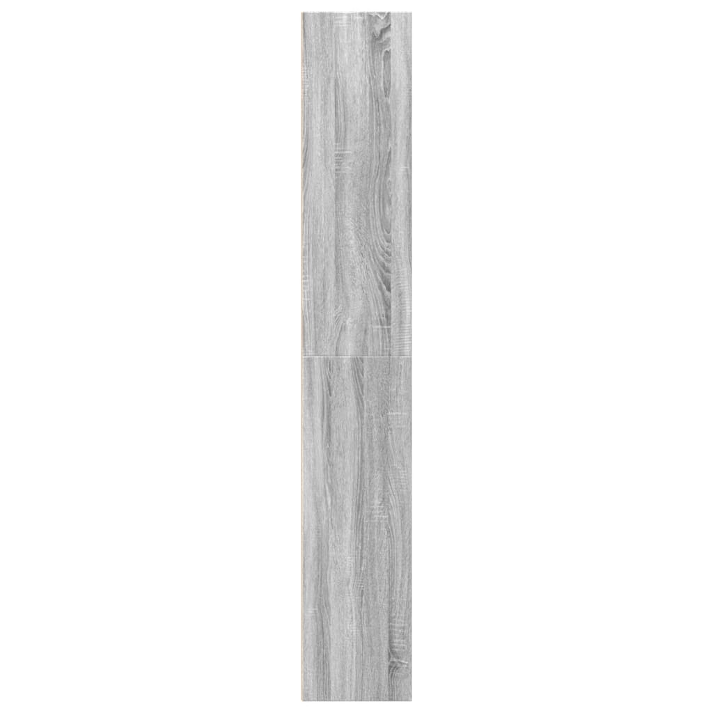 vidaXL Bookcase Grey Sonoma 40x30x189 cm Engineered Wood 6