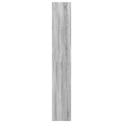 vidaXL Bookcase Grey Sonoma 40x30x189 cm Engineered Wood 6