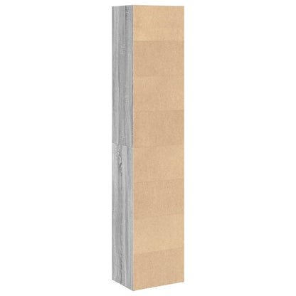 vidaXL Bookcase Grey Sonoma 40x30x189 cm Engineered Wood 5