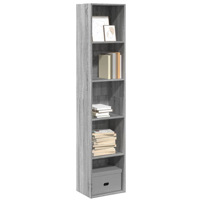 vidaXL Bookcase Grey Sonoma 40x30x189 cm Engineered Wood 1
