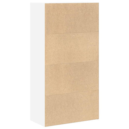 vidaXL Bookcase White 60x30x114 cm Engineered Wood 5