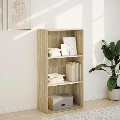 vidaXL Bookcase Sonoma Oak 60x30x114 cm Engineered Wood 3