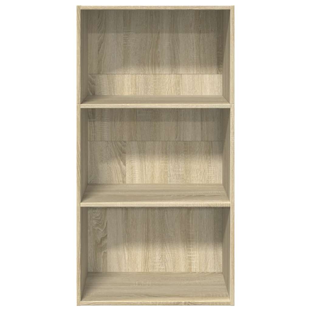 vidaXL Bookcase Sonoma Oak 60x30x114 cm Engineered Wood 4