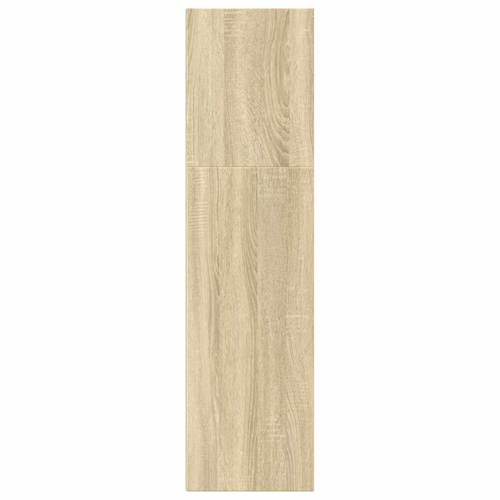 vidaXL Bookcase Sonoma Oak 60x30x114 cm Engineered Wood 6