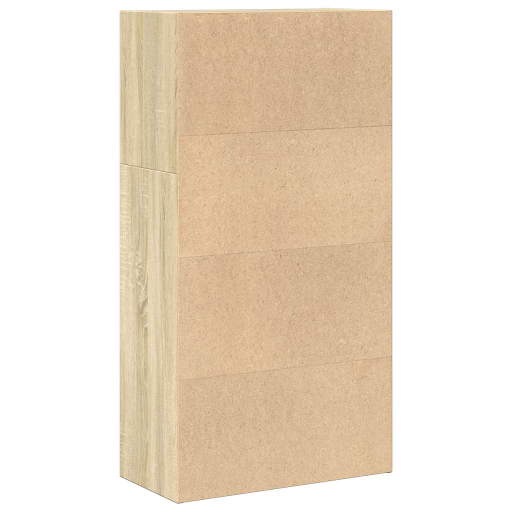 vidaXL Bookcase Sonoma Oak 60x30x114 cm Engineered Wood 5