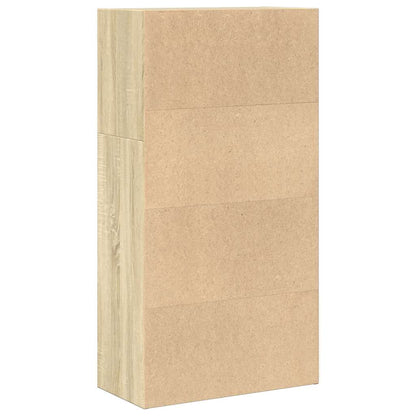 vidaXL Bookcase Sonoma Oak 60x30x114 cm Engineered Wood 5