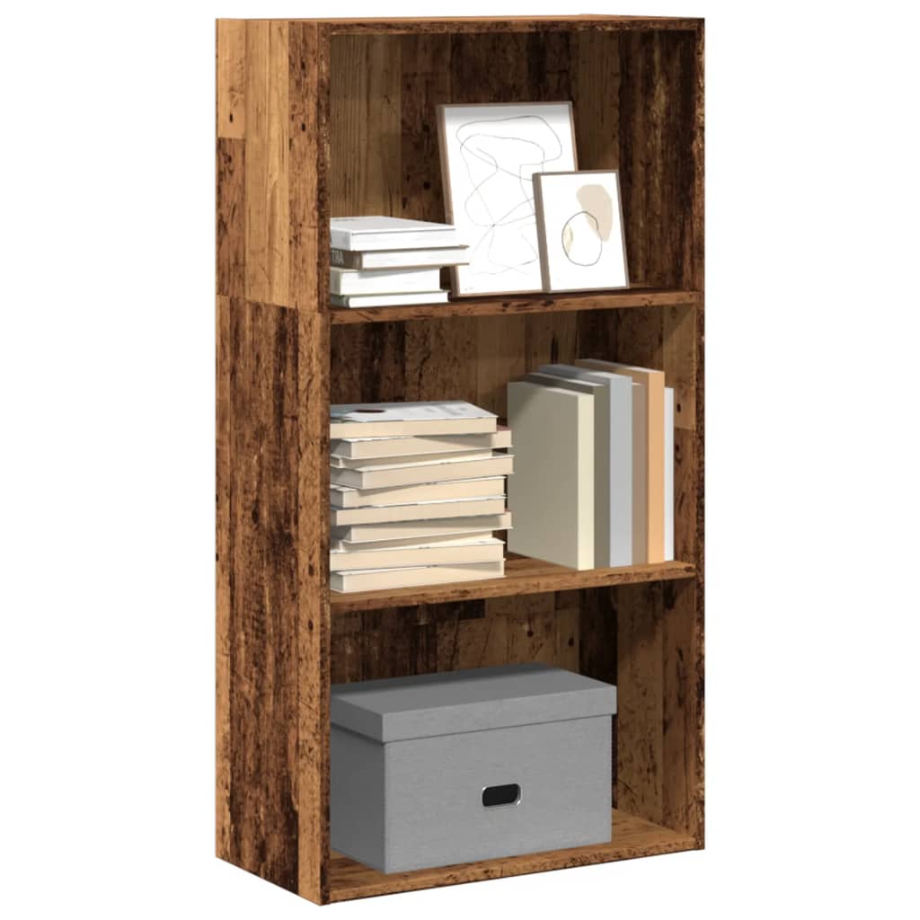 vidaXL Bookcase Old Wood 60x30x114 cm Engineered Wood 1