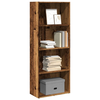 vidaXL Bookcase Old Wood 60x30x152 cm Engineered Wood 1