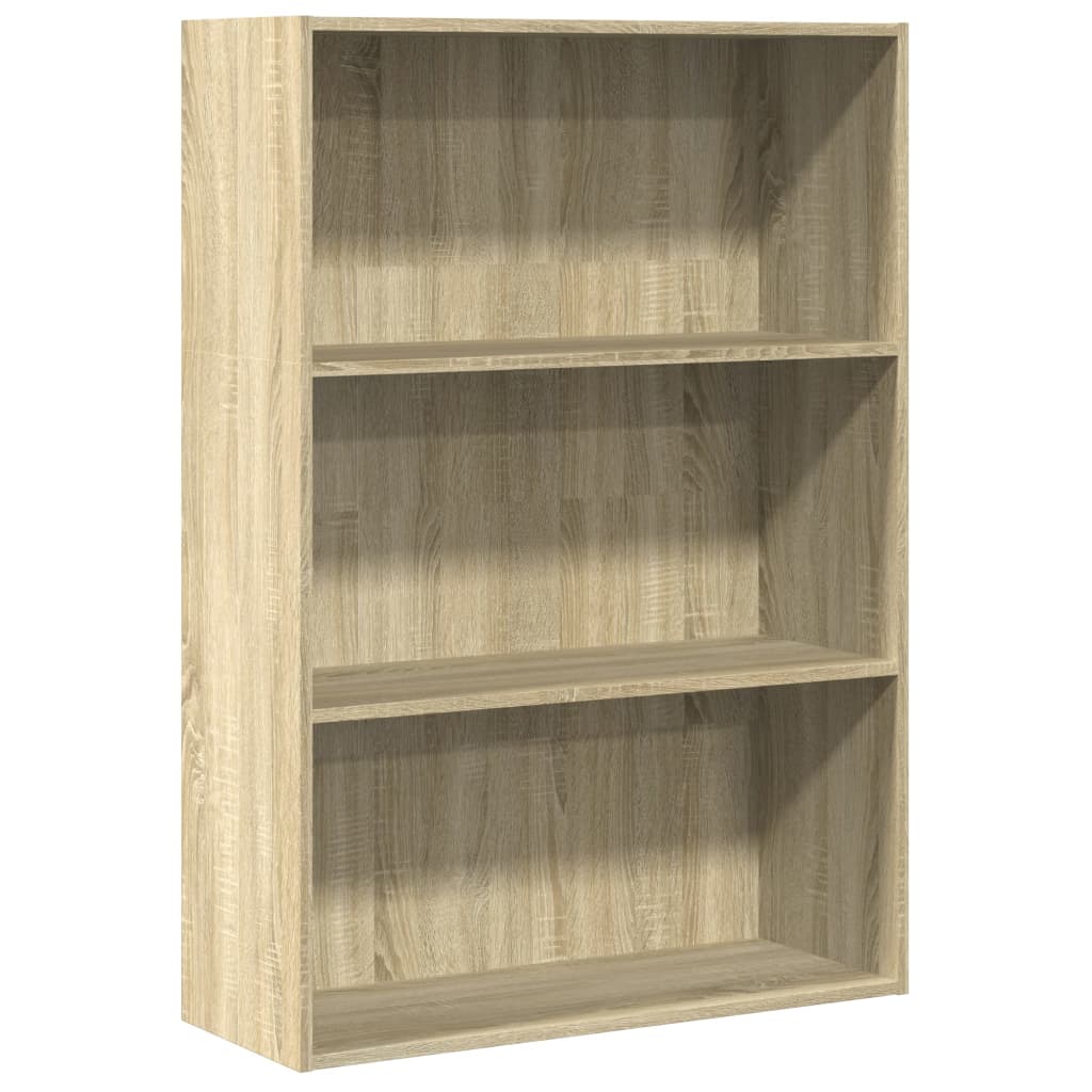 vidaXL Bookcase Sonoma Oak 80x30x114 cm Engineered Wood 2