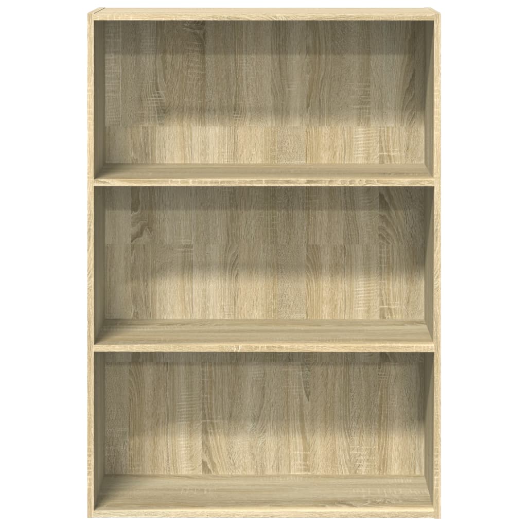 vidaXL Bookcase Sonoma Oak 80x30x114 cm Engineered Wood 4