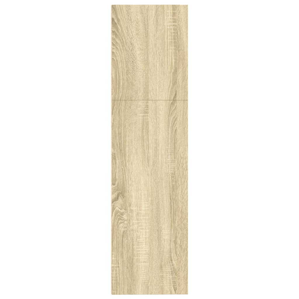 vidaXL Bookcase Sonoma Oak 80x30x114 cm Engineered Wood 6