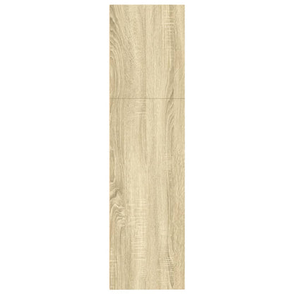 vidaXL Bookcase Sonoma Oak 80x30x114 cm Engineered Wood 6