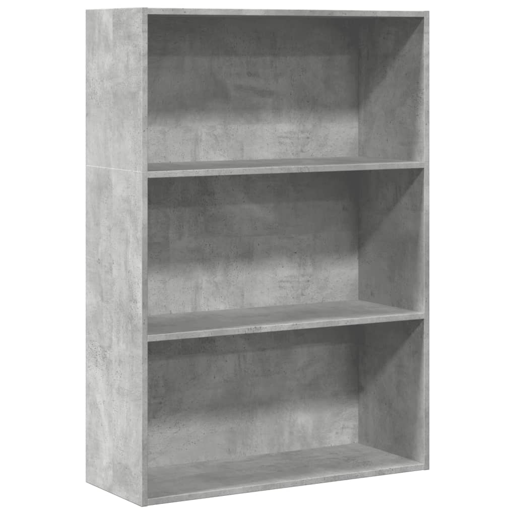 vidaXL Bookcase Concrete Grey 80x30x114 cm Engineered Wood 2