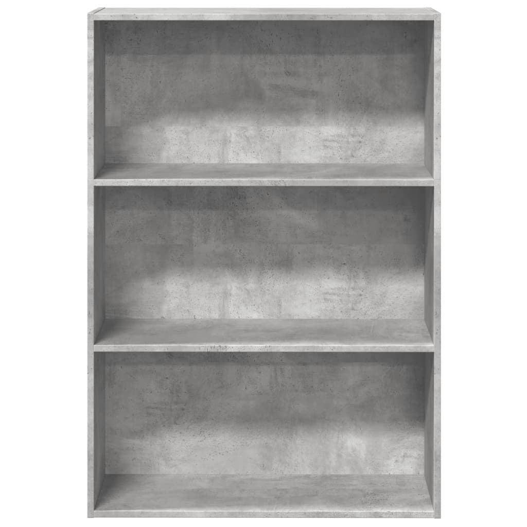 vidaXL Bookcase Concrete Grey 80x30x114 cm Engineered Wood 4