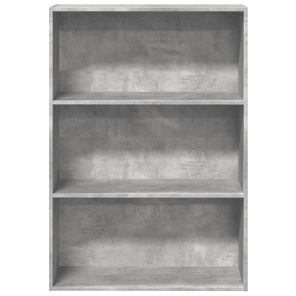 vidaXL Bookcase Concrete Grey 80x30x114 cm Engineered Wood 4