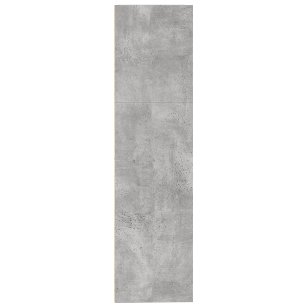 vidaXL Bookcase Concrete Grey 80x30x114 cm Engineered Wood 6