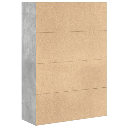 vidaXL Bookcase Concrete Grey 80x30x114 cm Engineered Wood 5