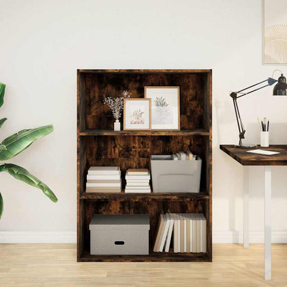 vidaXL Bookcase Smoked Oak 80x30x114 cm Engineered Wood 3