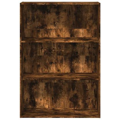vidaXL Bookcase Smoked Oak 80x30x114 cm Engineered Wood 4