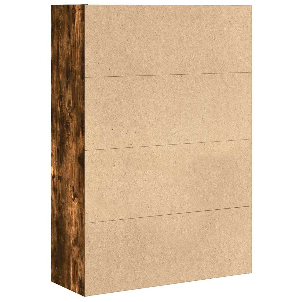 vidaXL Bookcase Smoked Oak 80x30x114 cm Engineered Wood 5