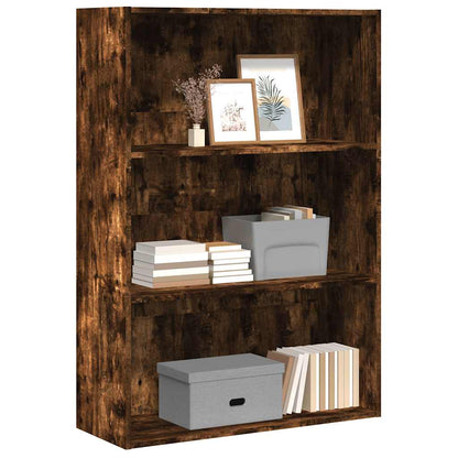 vidaXL Bookcase Smoked Oak 80x30x114 cm Engineered Wood 1