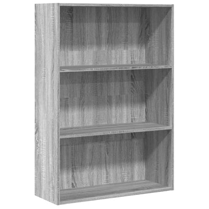 vidaXL Bookcase Grey Sonoma 80x30x114 cm Engineered Wood 2