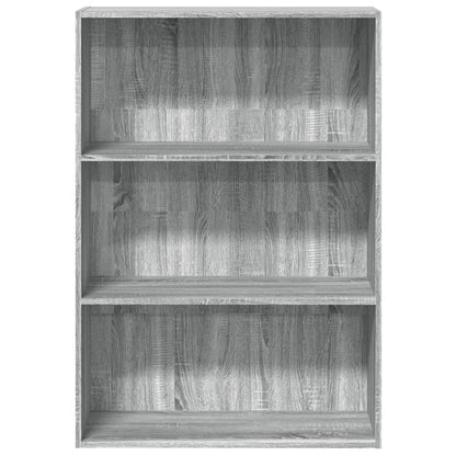 vidaXL Bookcase Grey Sonoma 80x30x114 cm Engineered Wood 4