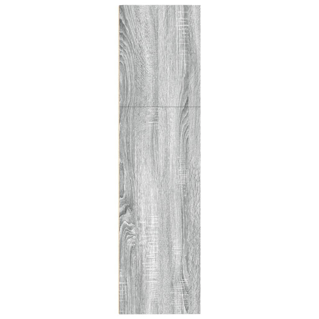 vidaXL Bookcase Grey Sonoma 80x30x114 cm Engineered Wood 6