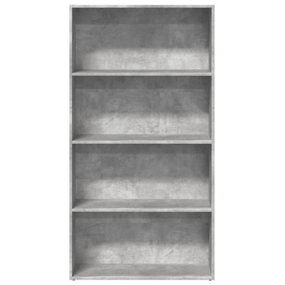vidaXL Bookcase Concrete Grey 80x30x152 cm Engineered Wood 4