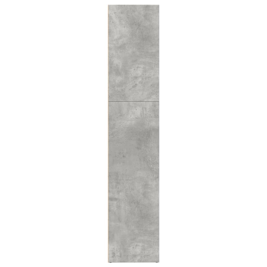 vidaXL Bookcase Concrete Grey 80x30x152 cm Engineered Wood 5