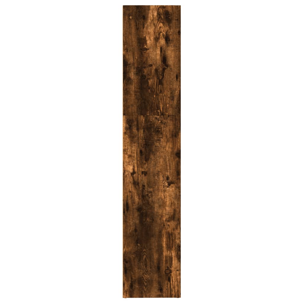 vidaXL Bookcase Smoked Oak 80x30x152 cm Engineered Wood 5