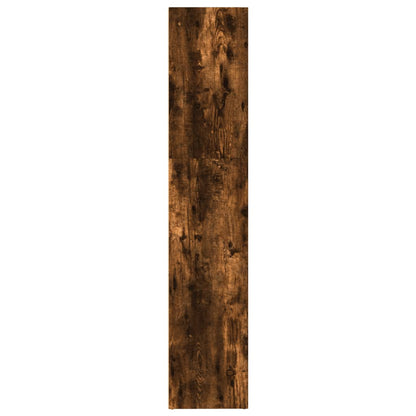 vidaXL Bookcase Smoked Oak 80x30x152 cm Engineered Wood 5