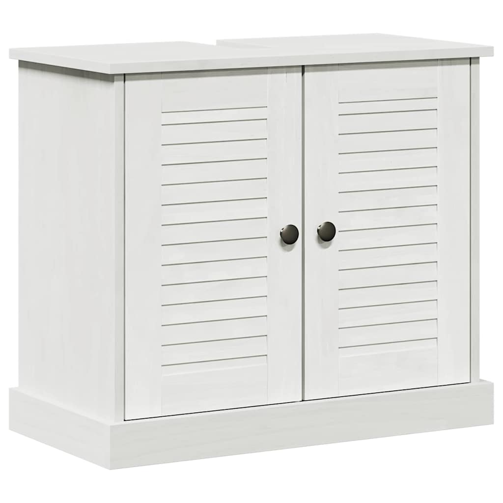 vidaXL Sink cabinet VIGO White and Antique White 68 x 34 x 59 cm 2